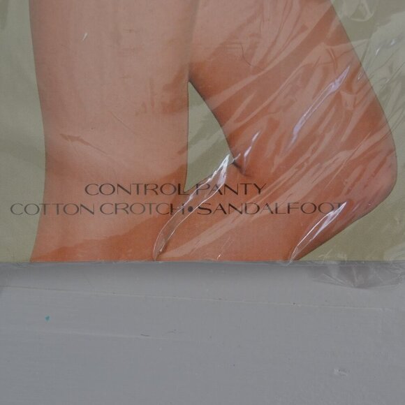 Control Top Pantyhose White Medium/Tall Vintage JC Penney Shaper Made In USA NWT - Picture 5 of 5